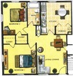 2 Bedroom 1 Bath - Larger