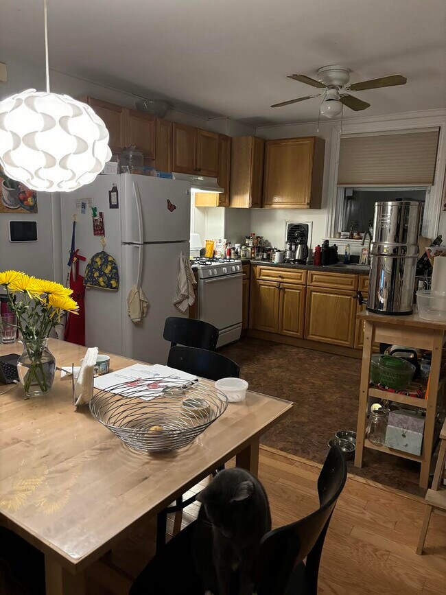 Kitchen in other unit--unit available is unfurnished but looks like this. - 615 E Durham St