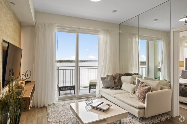 2BR, 2BA - 900SF - Living Room - Resia Mangonia Lake
