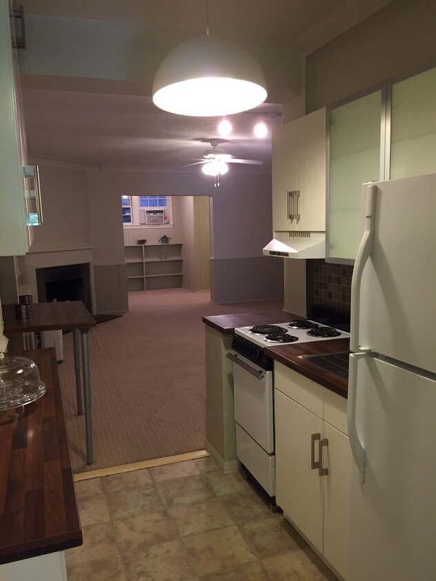 View of LR & Den from Kitchen - 1758 Hobart St NW