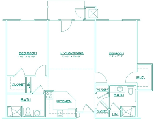 2BR/2BA - Abbey Park at Mill River