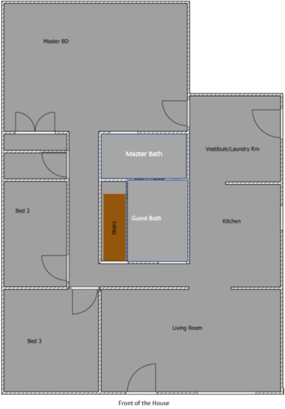 General layout of the house - 2825 ROSE HILL RD