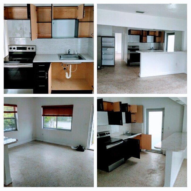 Open concept Kitchen-Living Room - 168 NW 41st St