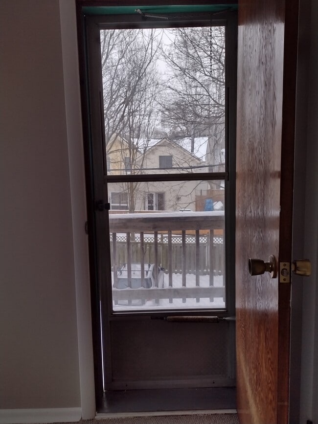 Porte donnant sur la terrasse - 243 Guelph St