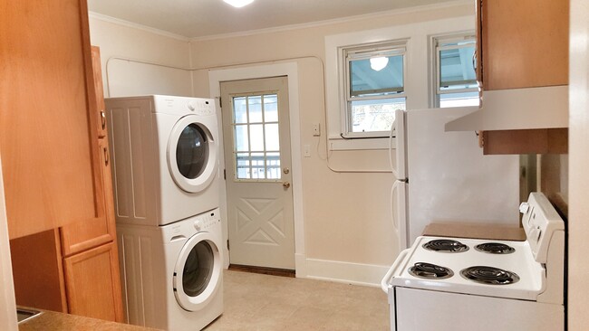 Kitchen and Laundry with back door - 332 Rice St