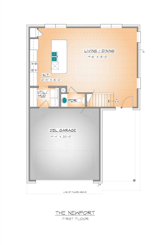 Main Level layout - 266 Estates Cir