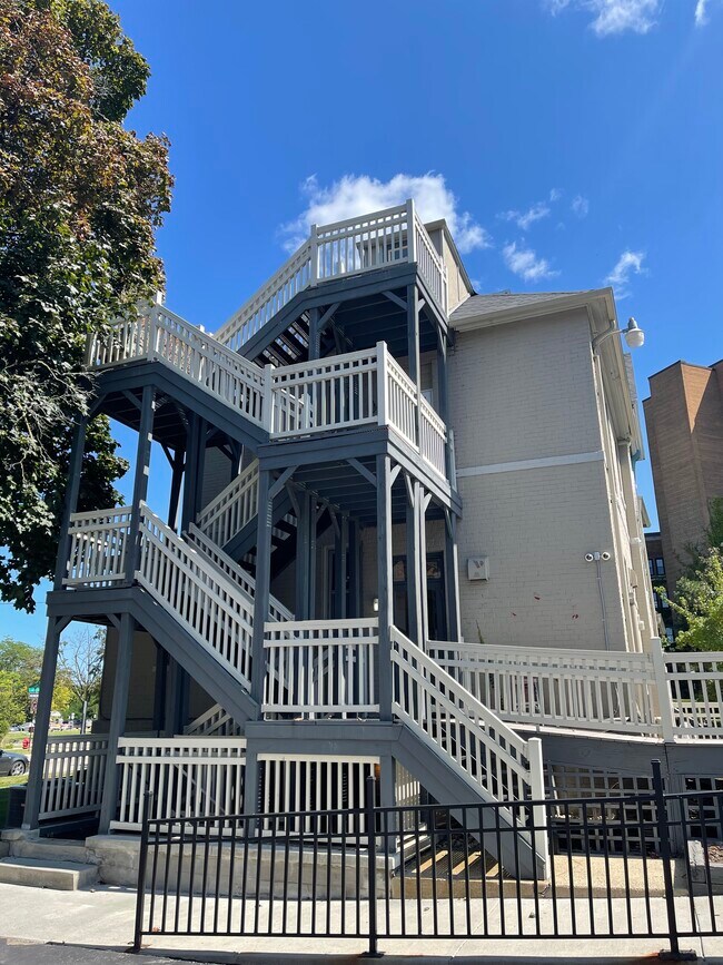 Entrance on 2nd level - 321 N Ingalls St