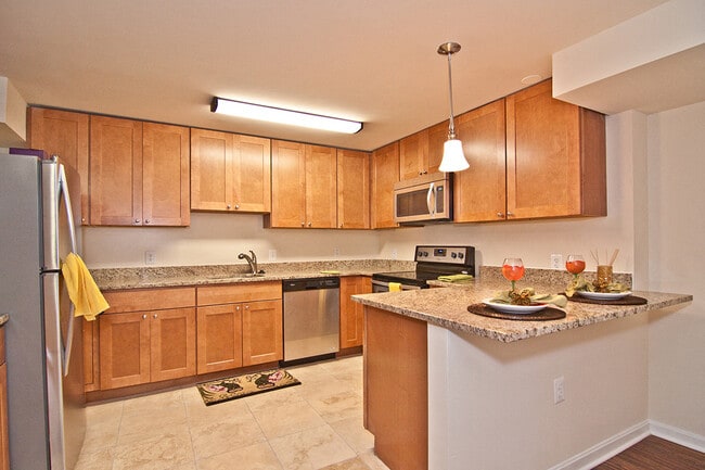 Beautifully Renovated Kitchen With Abundant Cabinet Space - Oaklawn Apartments