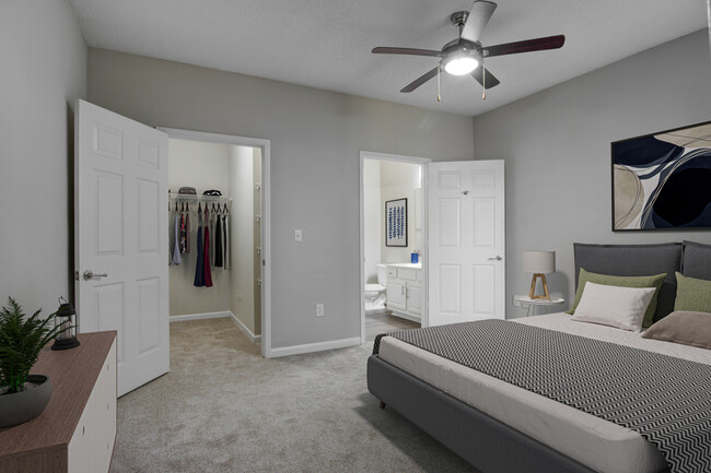 Dormitorio de planta abierta - Preston Hills at Mill Creek Apartments