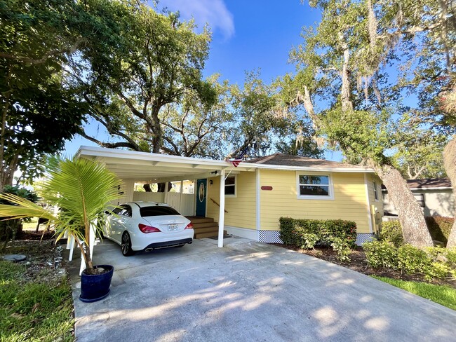 Covered parking and a true Florida feel with the live oaks, sphagnum moss and orchids - 730 SW Salerno Rd