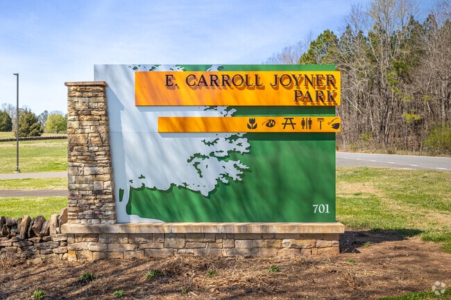 Park signage for E. Carroll Joyner Park.