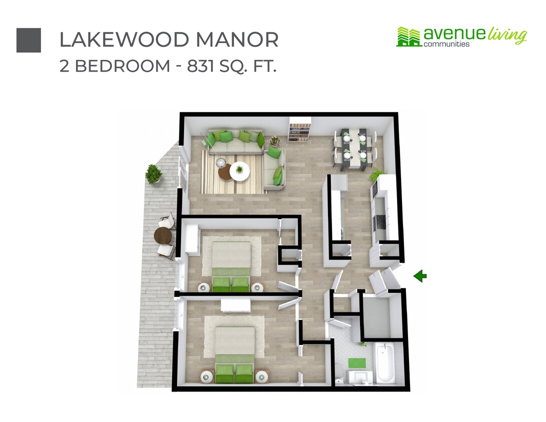 Plan d'étage - Lakewood Manor