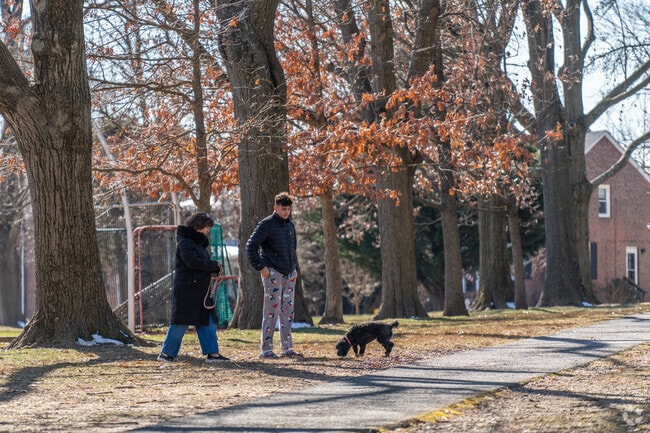 Residents enjoy multiple parks with trails great for dog walking.