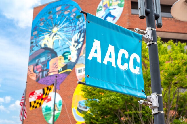 In Glen Burnie you will see cool murals.