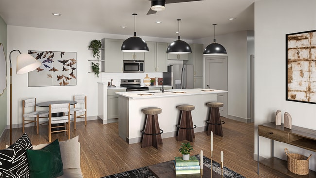 Kitchen Rendering - Arden Pines Luxury Apartments