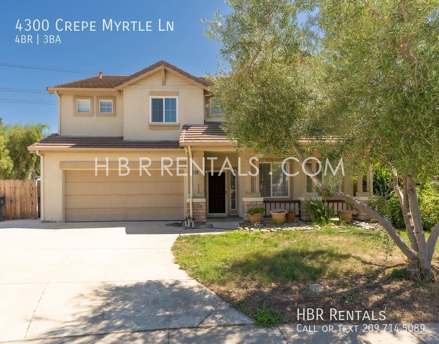 Two Story Four Bedroom Tracy Rental Home House Rental in Tracy