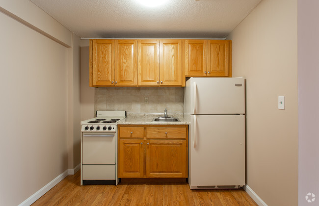 Studio -380 sf Kitchen - Fairweather Apartments (Age 62+ Community)