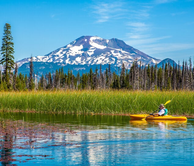 Kayaking on Hosmer Lake