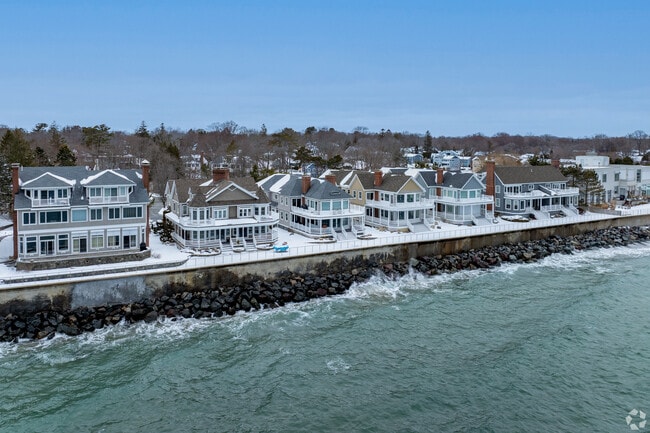 Homes line the coastline in Swampscott.