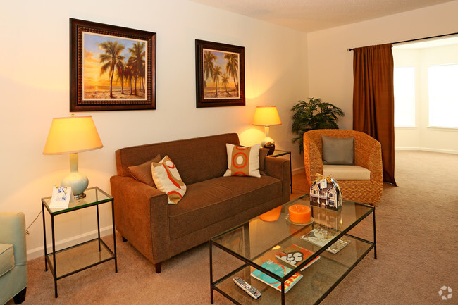 Living Room - The Lakes at San Marcos Apartments