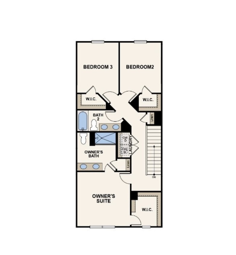 2nd Floor Layout - 2028 Sperling Dr