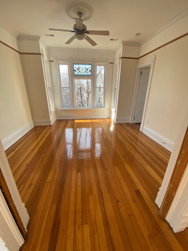 Living Room and Front Windows - 1663 N Francisco Ave