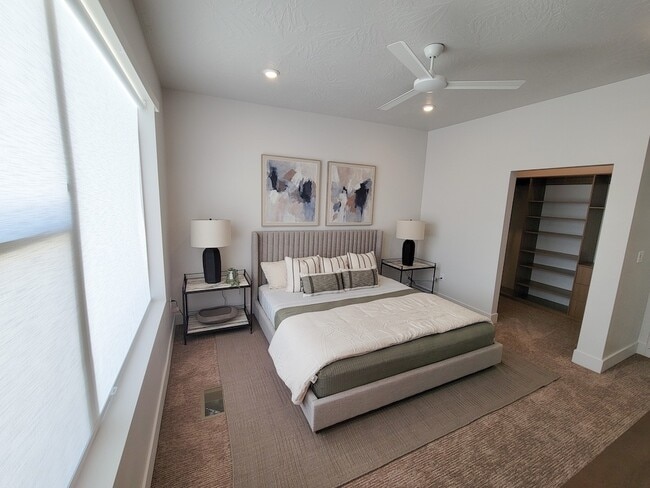 Bedroom with Closet - The Ash Apartments & Townhomes