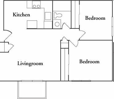 2BR/1BA - River Grove Apartments