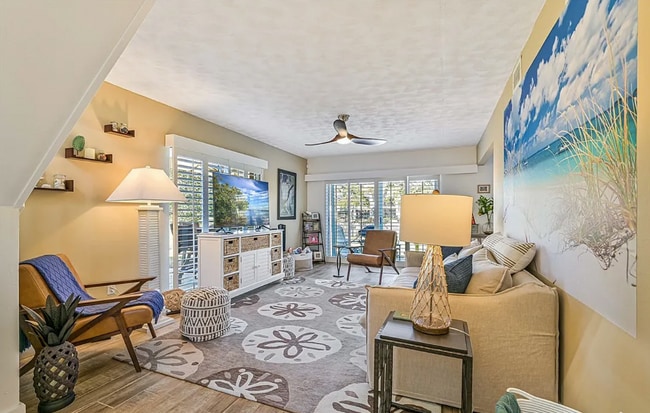 Living Room with Monte Carlo Fan - 4267 Island Cir