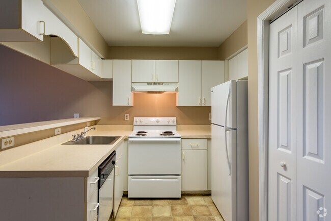 3HAB, 1BA-1000SF, cocina - Flint Garden Apartments