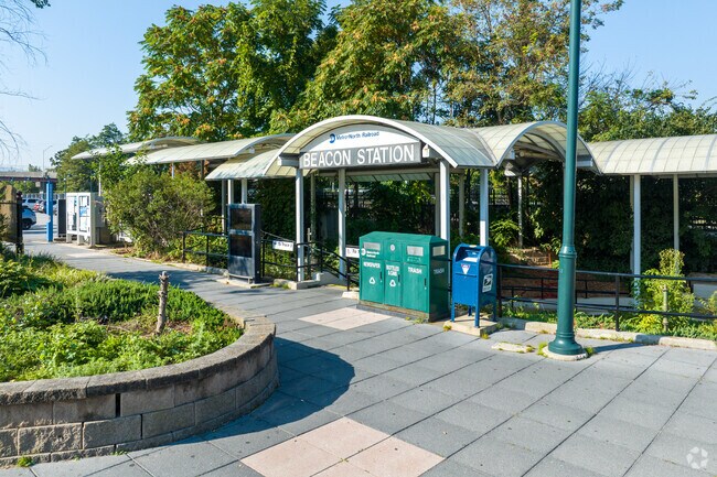 The train station in Beacon is a commuter hub.