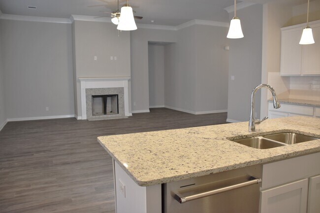 Livingroom with gas log fireplace - 67528 Emerald Dove Dr