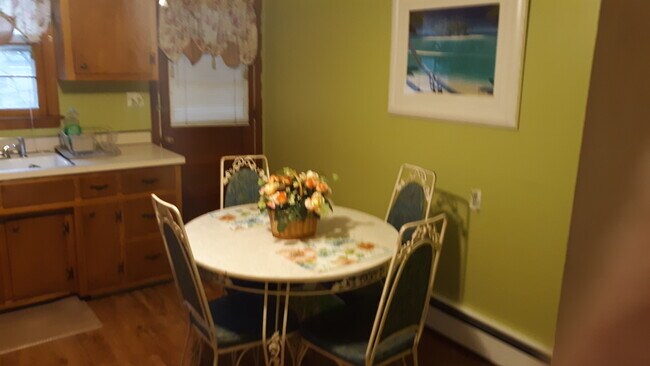Eat in kitchen, fully supplied with deck outside. - 314 Fairview Ave