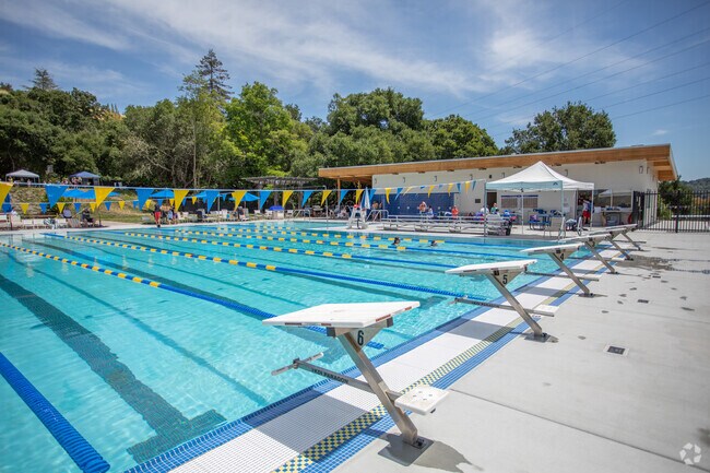 On hot days, residents flock to Moraga Valley Swim and Tennis Club.