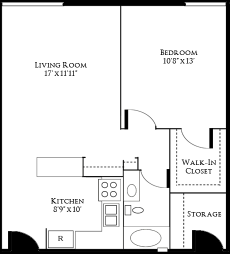 1BR/1BA - University Village