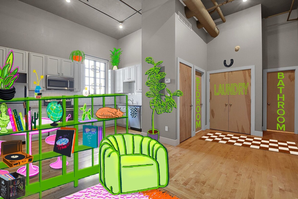 Primary Photo - Cozy-Mod New-School Loft
