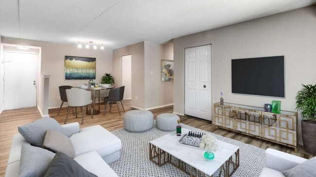 Living Room - Foxwood Apartments