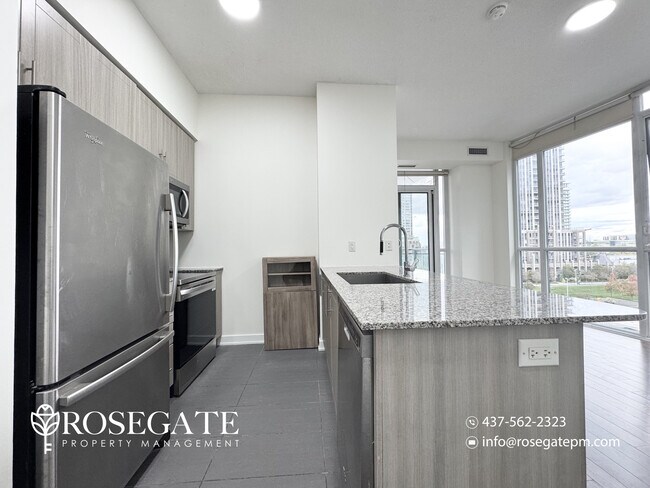 Photo du bâtiment - Modern 2-Bedroom Corner Condo with Private...