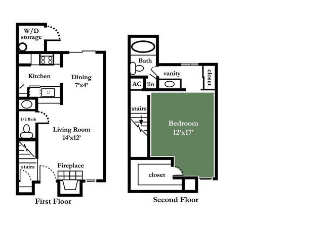 Plano de planta - Highlands Townhomes