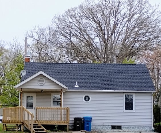 Large deck that has been newly stained - 246 Brackett St