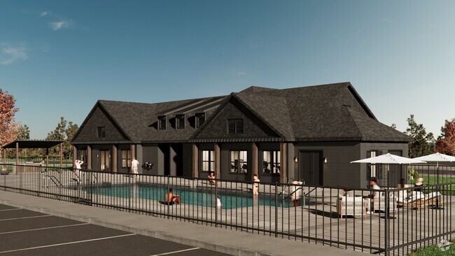 Clubhouse Rendering - Sunset Village Apartments