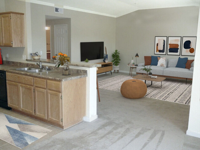 Kitchen & Living Area - Oak Park