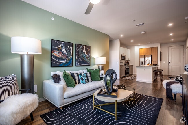 2BR, 2BA - 1,191SF - Living/Kitchen - JAMESON