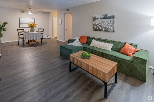 2BR, 1BA - 850SF - Living and Dining Area - Essa View