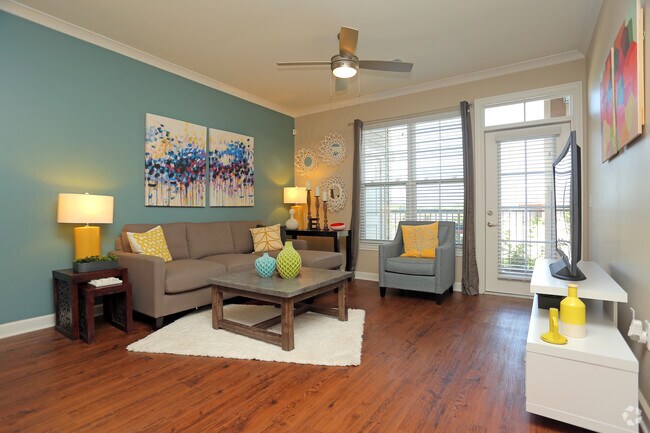 1HAB - 783SF - Sala de estar - The Promenade Apartments at Pinnacle Hills