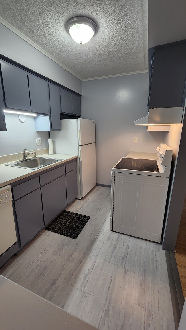 Kitchen- electric stove, refrigerator, dishwasher, garbage disposal - 9956 Johnnycake Ridge Rd