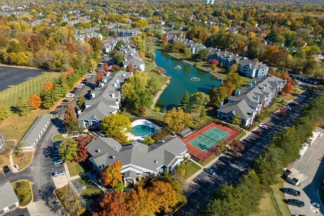 Aerial Photo - Saw Mill Village Apartments