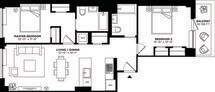 2 Bedroom, 2 Bath- hsr-2x2v