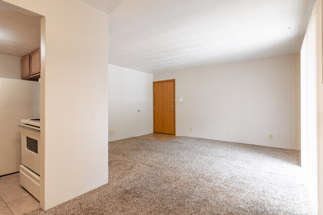 1HAB, 1BA - Sala de estar - Crescent Creek Apartments