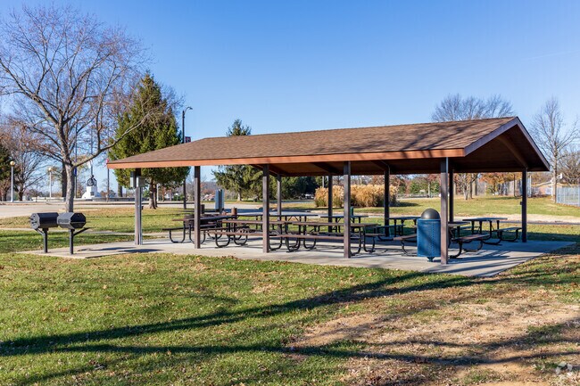 The gazebo at Bolm-Schuhkraft Park is great for hosting group events.